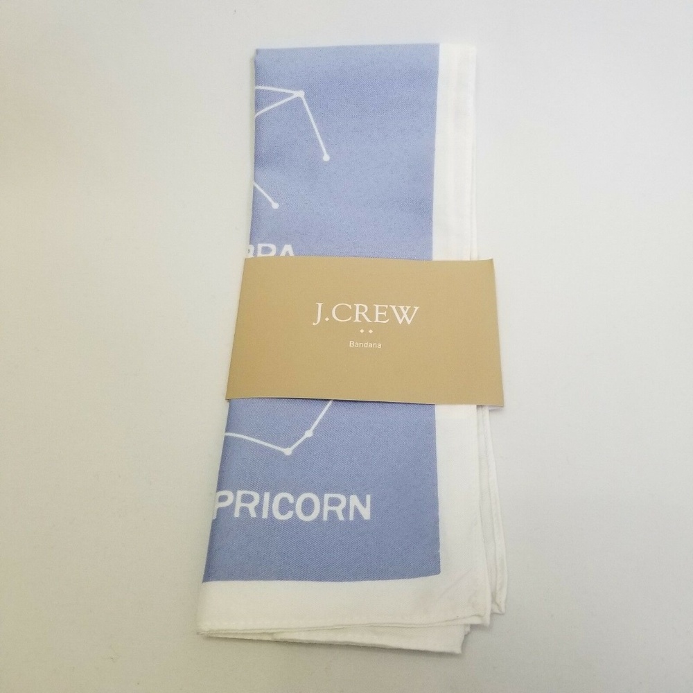 J. Crew Neck Scarf Bandana Astrological Sign 20x20